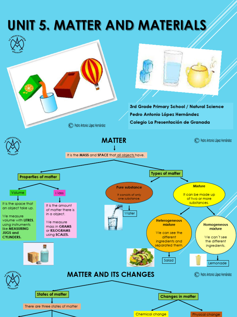 Unit 5. Matter and Materials | PDF | Mixture | Volume