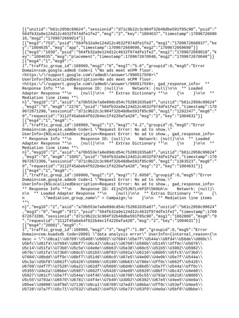 Ad Request Errors Analysis | PDF