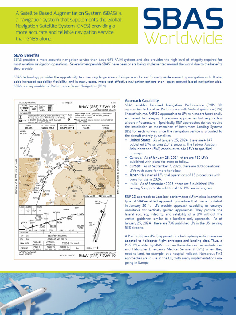 Benefits of SBAS in Aviation Navigation | PDF | Aerospace | Navigation