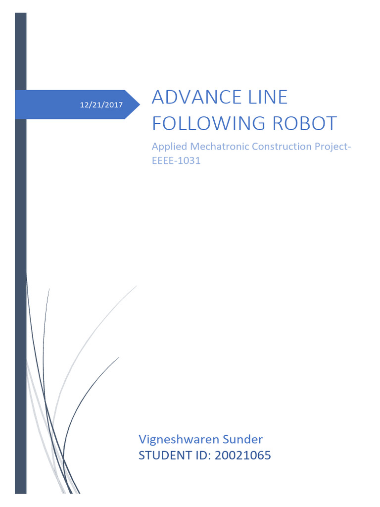 Advance Line Following Robot | PDF | Computer Engineering | Computer ...