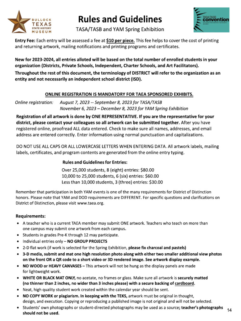 TASA-TASB Rules | PDF