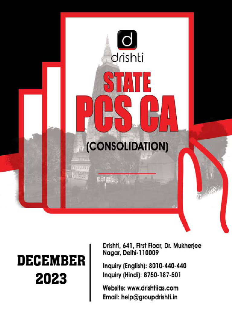State PCS CA Consolidation (Bihar) December 2023-2 | PDF