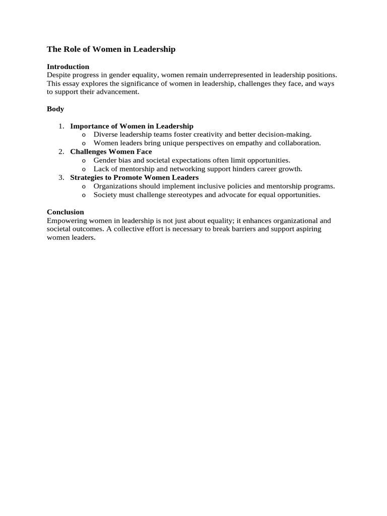 Empowering Women in Leadership | PDF | Career & Growth | Self-Improvement