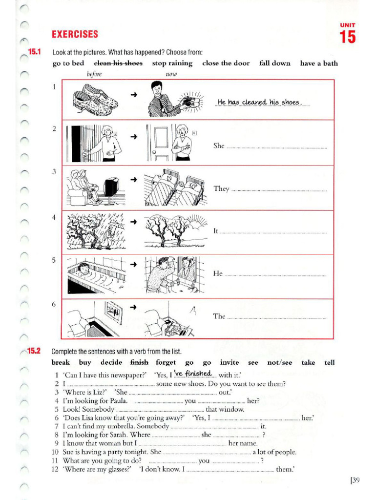 001 - Exercises and Answers - Present Perfect | PDF