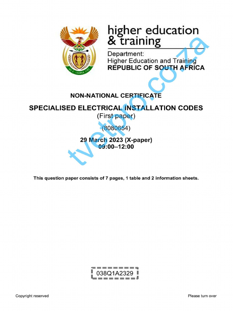 01 - 2023 April T1630 - SPECIALISED ELECTRICAL INSTALLATION CODES P1 QP ...
