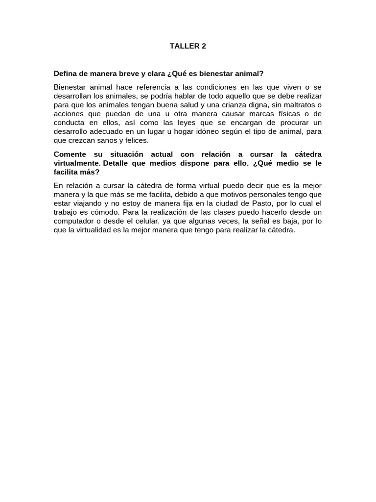 Taller 2. | PDF | Crecimiento personal y profesional | Relaciones ...