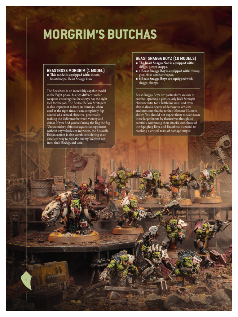 Morgrim's Butchas Combat Patrol Guide | PDF | Infantry | Military