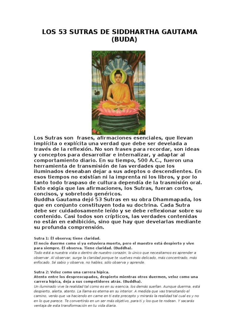 sutras buda