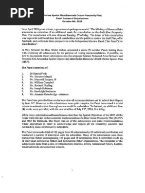 Independent Review Panel Report