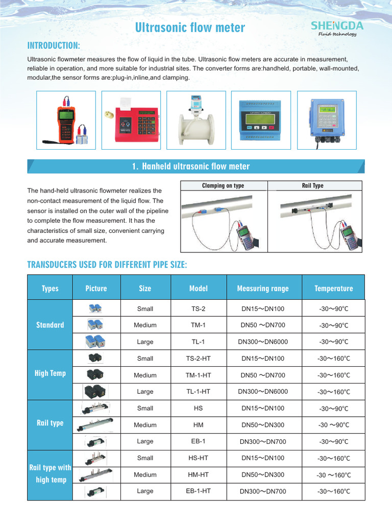 ultrasonic-flow-meterjj | PDF | Flow Measurement | Pipe (Fluid Conveyance)
