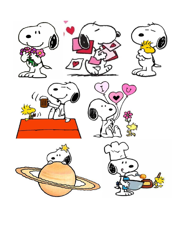 Album Scrapbook de Snoopy | PDF