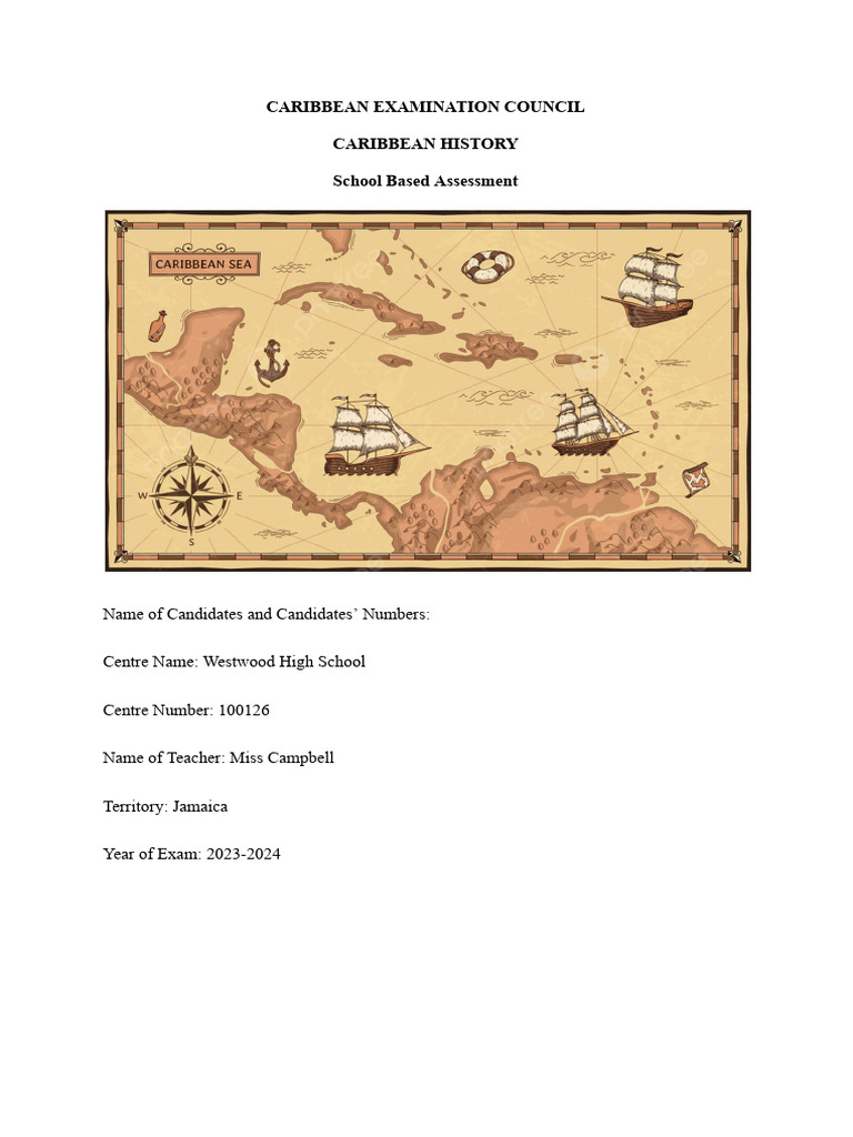 Csec Sample 2024 | PDF | Atlantic Slave Trade | Slavery