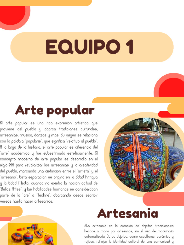Arte Popular y sus Expresiones en México | PDF | Pinturas | Bailes