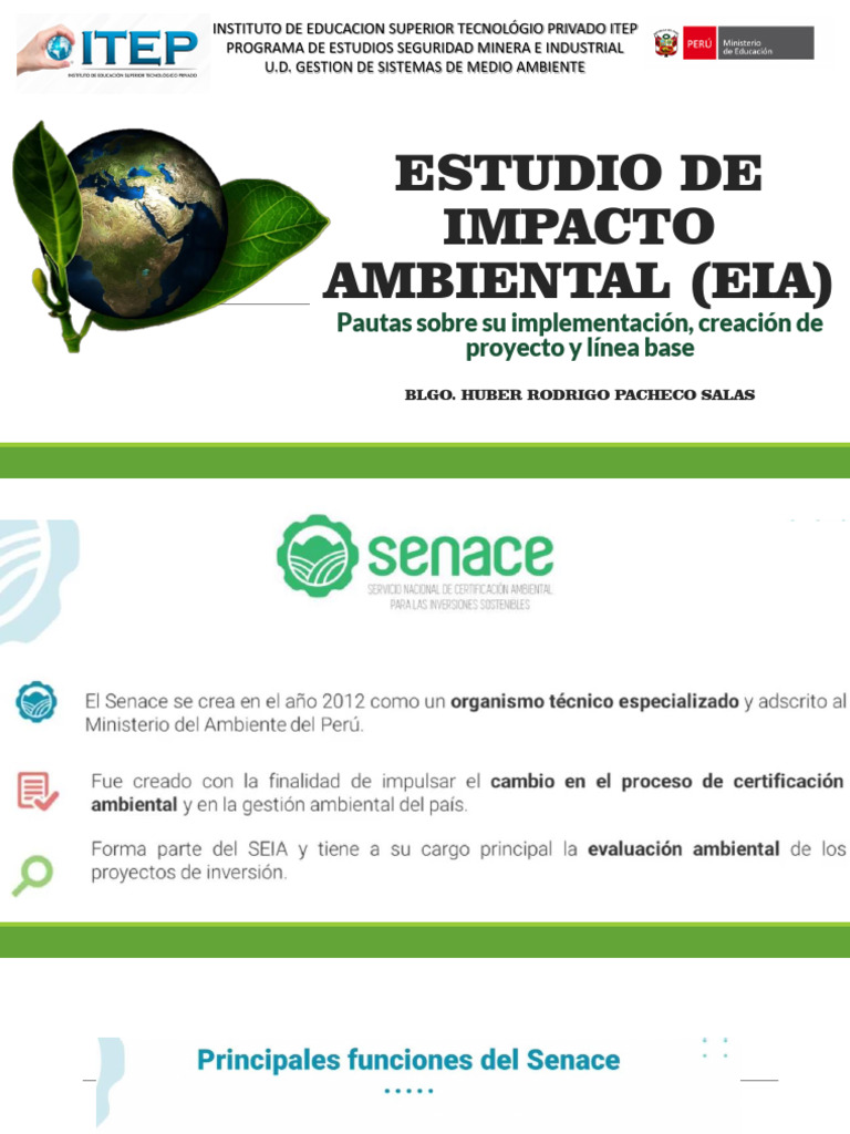 Semana 13 Estudio de Impacto Ambiental Eia | PDF