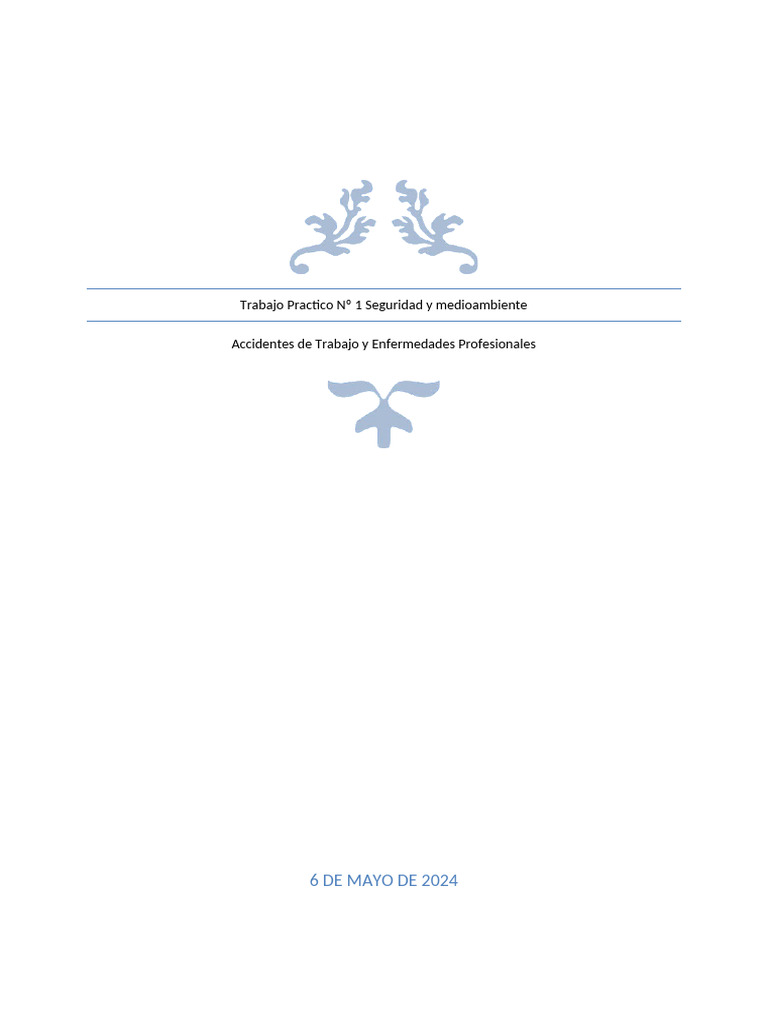 Seguridad y Medioambiente TP1 Inconcluso | PDF | Finanzas y dinero ...