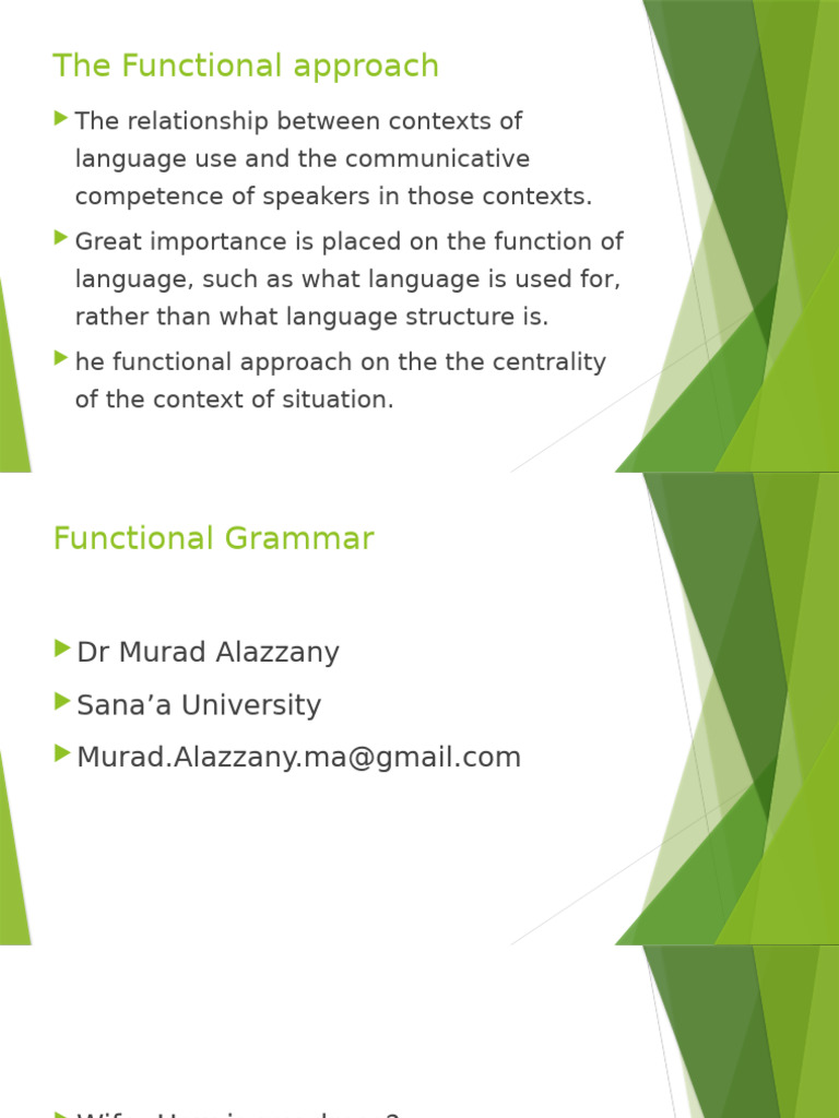 Level Three Functional Grammar 2023 | PDF | Linguistics | Semantics