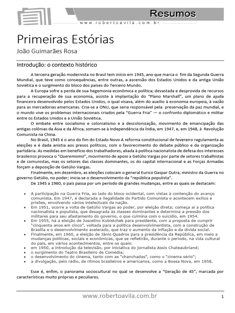 Primeiras Estorias | PDF | Poesia | Brasil