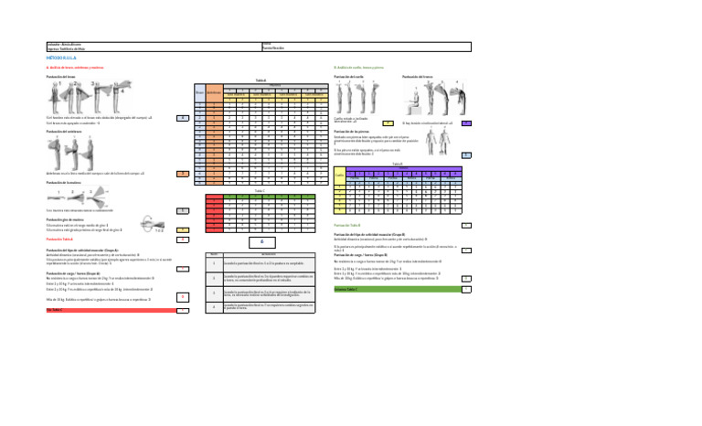 Evaluación de Ergonomía en Tortillería | PDF