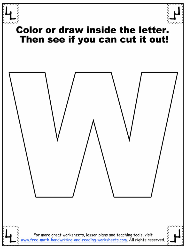 Printable Alphabet W | PDF