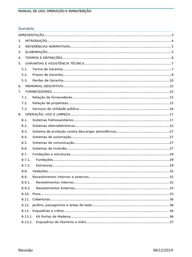 Manual de Uso e Manutenção de Edificações | PDF | Qualidade (negócios ...