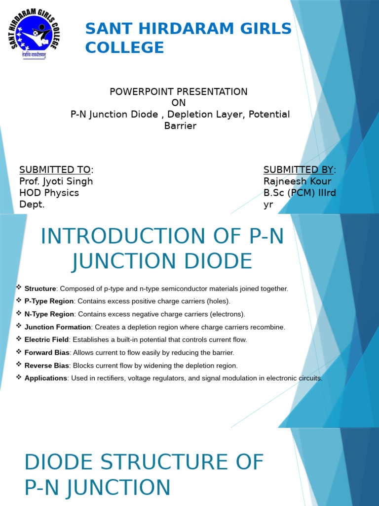 P-N Junction Diode Overview and Applications | PDF | P–N Junction | Diode