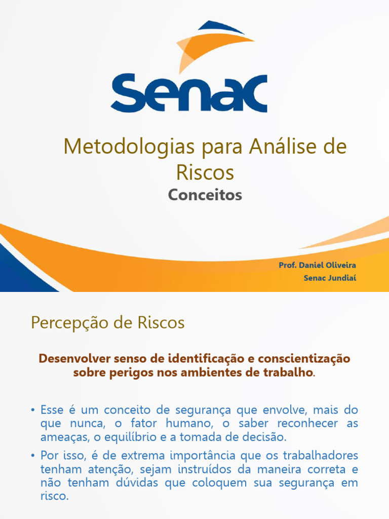 Metodologias de Análise de Riscos no Trabalho | PDF | Avaliação de ...