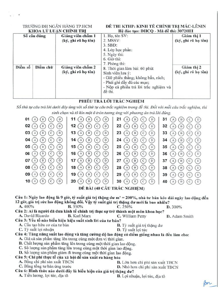 Ôn Thi KTCT | PDF
