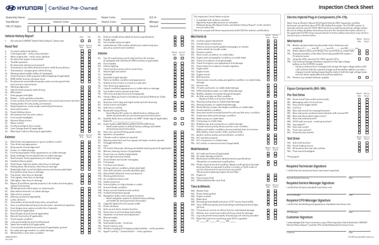 173-Point Inspection Checklist | PDF | Vehicles | Vehicle Technology