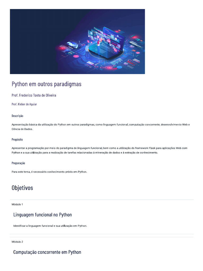Python em Outros Paradigmas | PDF