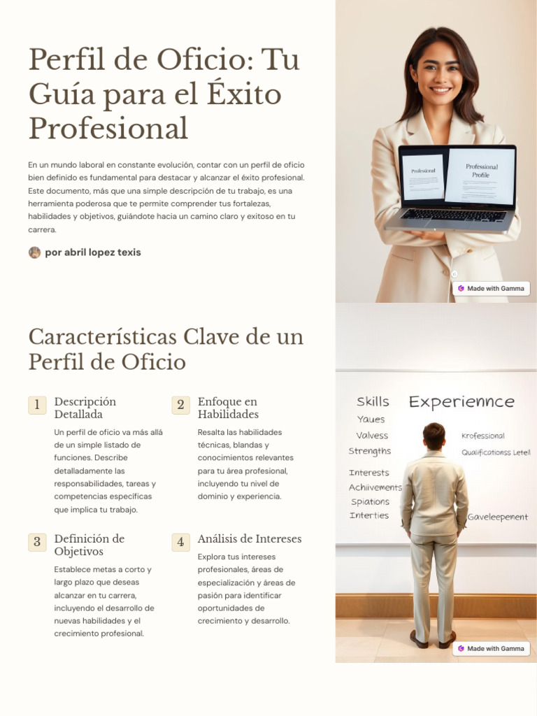 Perfil de Oficio Tu Guia para El Exito Profesional | PDF | Plan de estudios