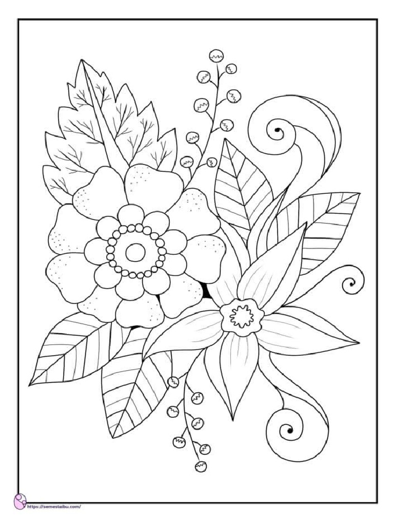 Print Gambar Bunga Batik | PDF