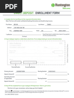 Cash App Direct Deposit Authorization Form | PDF
