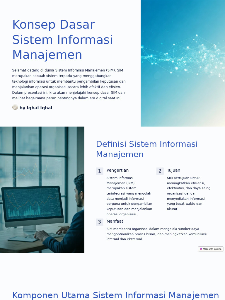 Konsep dan Manfaat Sistem Informasi Manajemen | PDF