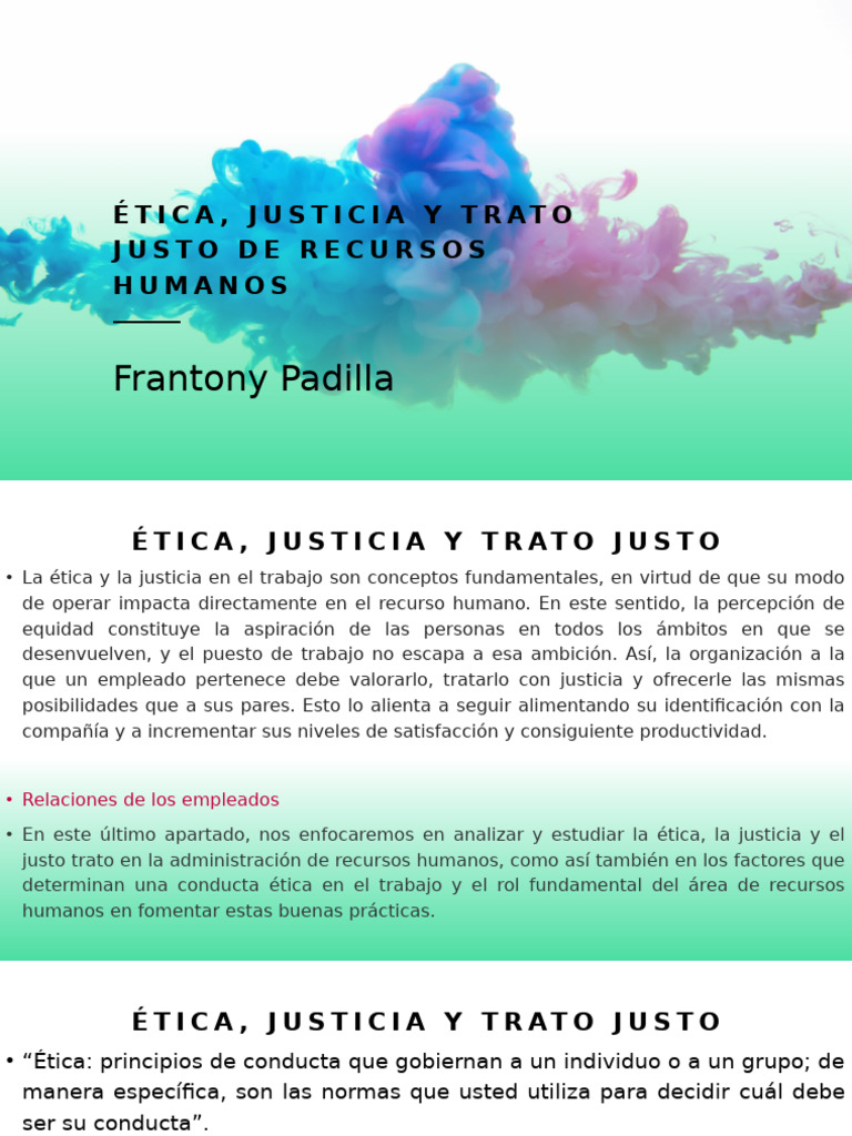 Ética J Justicia y Trato Justo de Recursos | PDF | Justicia | Crimen y ...