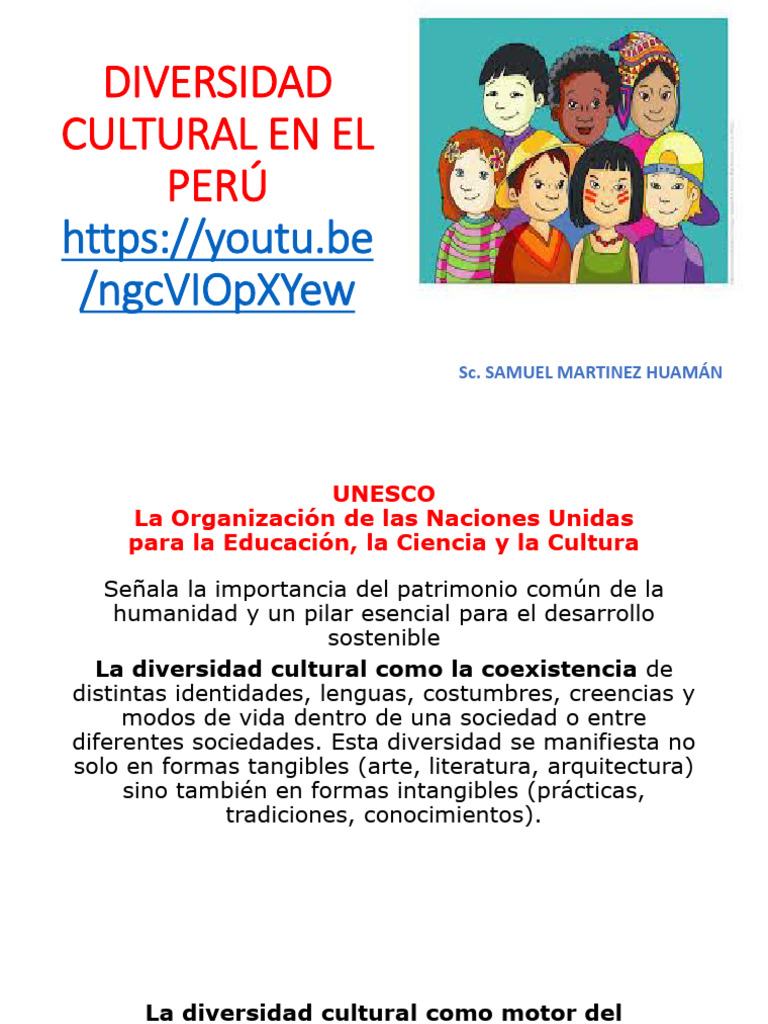 Diversidad Cultural en El Perú | PDF | Perú | Diversidad cultural