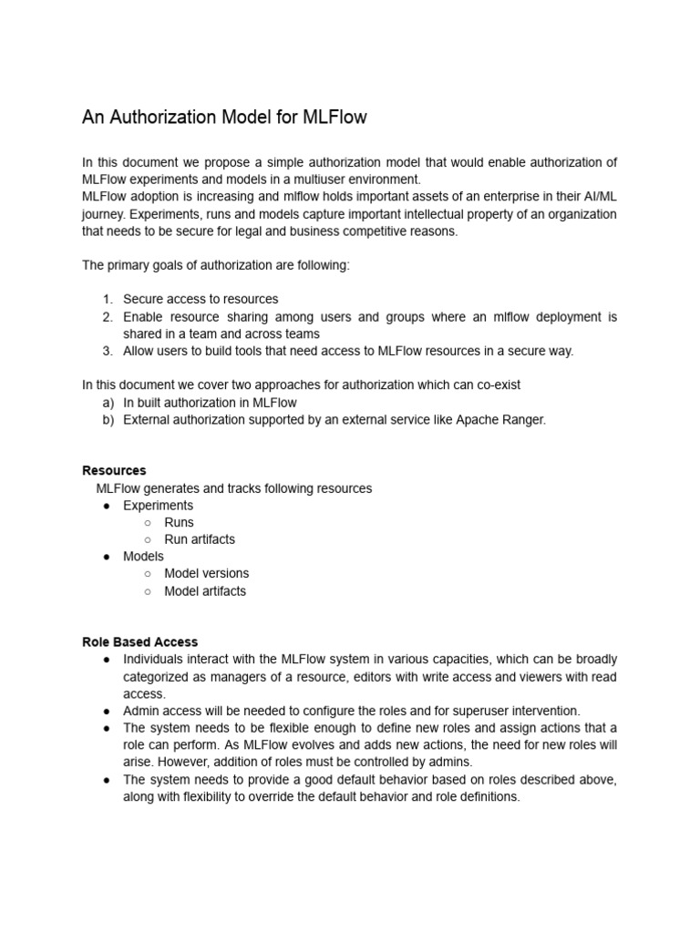 Mlflow authorization pdf apache http server superuser