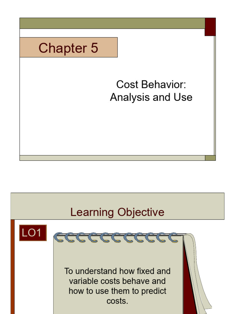 Cost Behavior: Analysis and Use | PDF | Regression Analysis | Labour ...