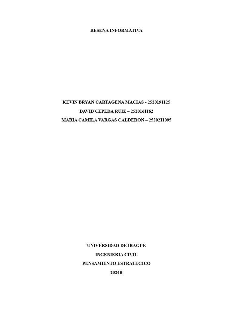 Reseña Informativa | PDF | Business