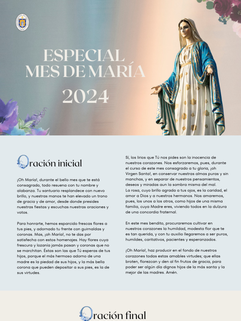 Mes - de - Maria - 2024 - 2 - Imprimir | PDF | María, madre de Jesús ...