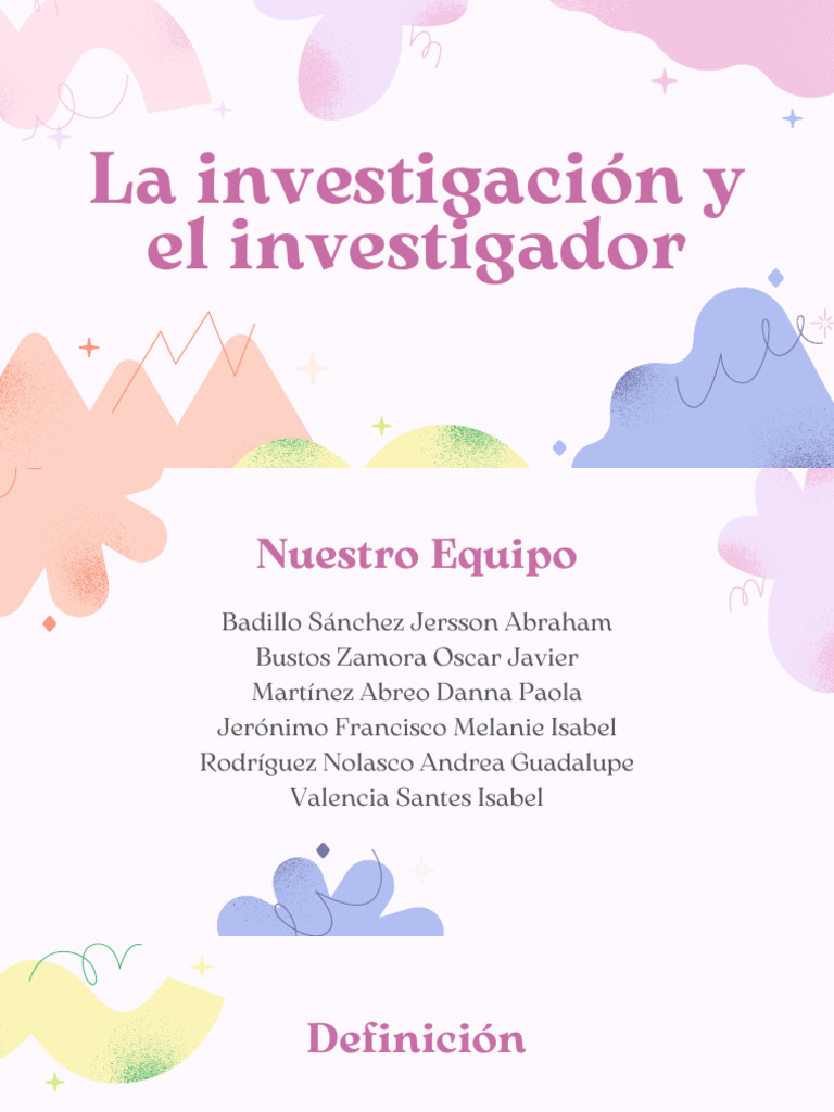 Act 11. Exposición Del Tema La Investigación y El Investigador. | PDF ...