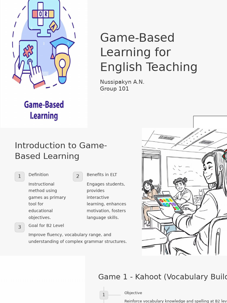 Game-Based Learning for English ELT | PDF | Vocabulary | Learning