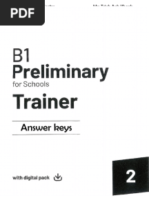 B1 Preliminary For Schools Trainer 2 - Answer Keys