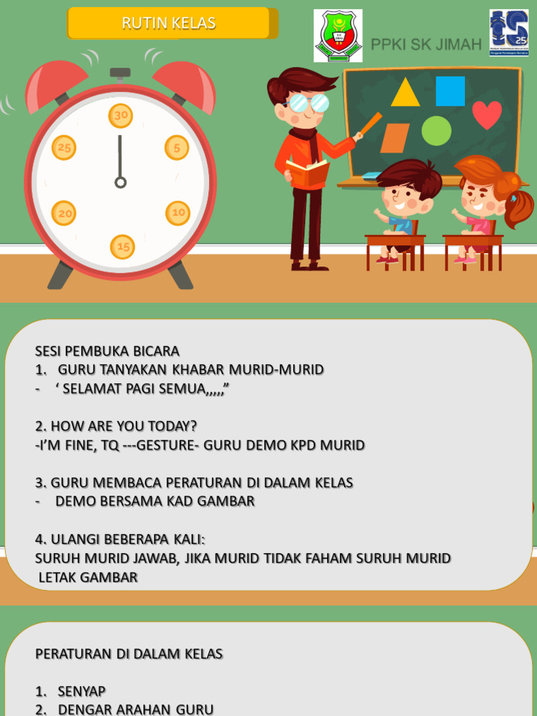 Rutin Kelas: Peraturan dan Aktivitas | PDF