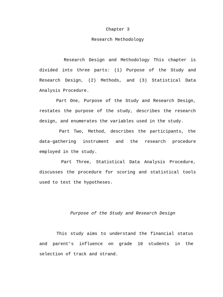 Financial Influence on Grade 10 Choices | PDF | Qualitative Research ...