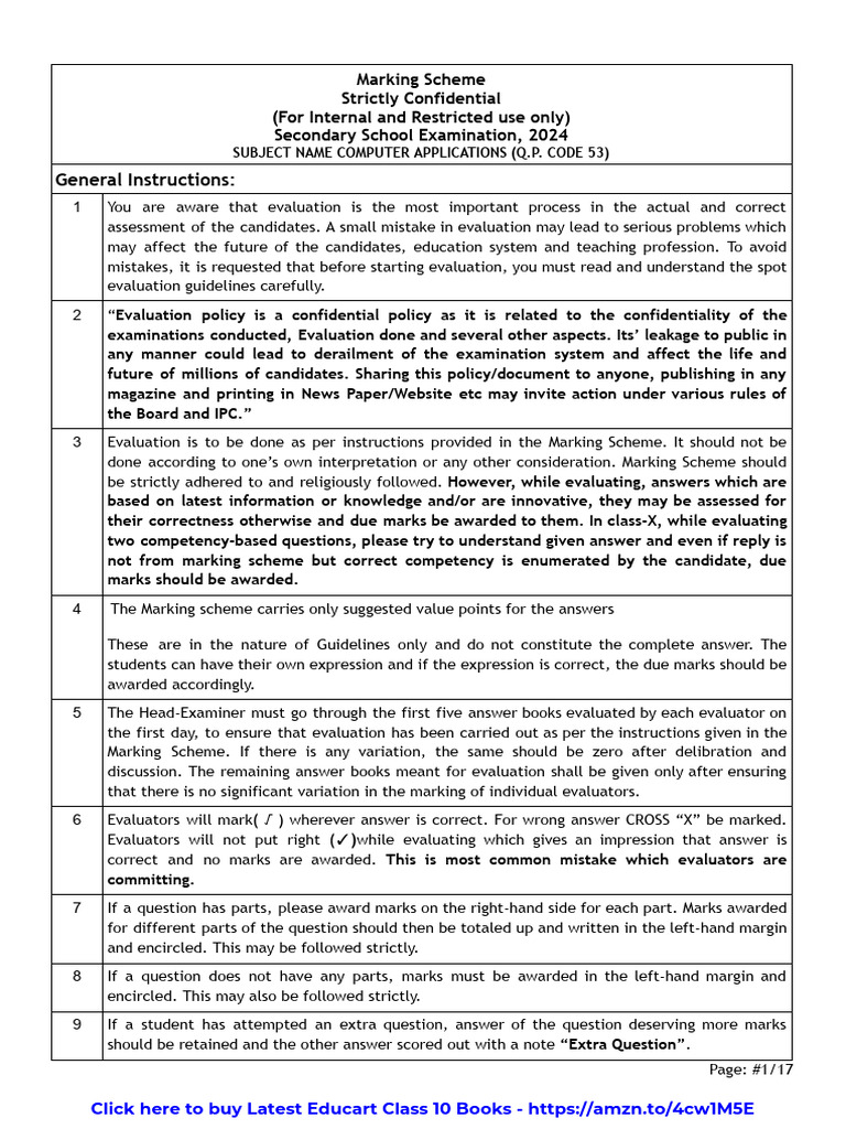 2024 Computer Applications Marking Scheme | PDF | World Wide Web ...