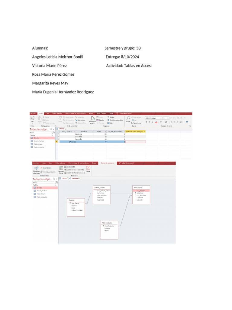 Tablas Access 5B | PDF