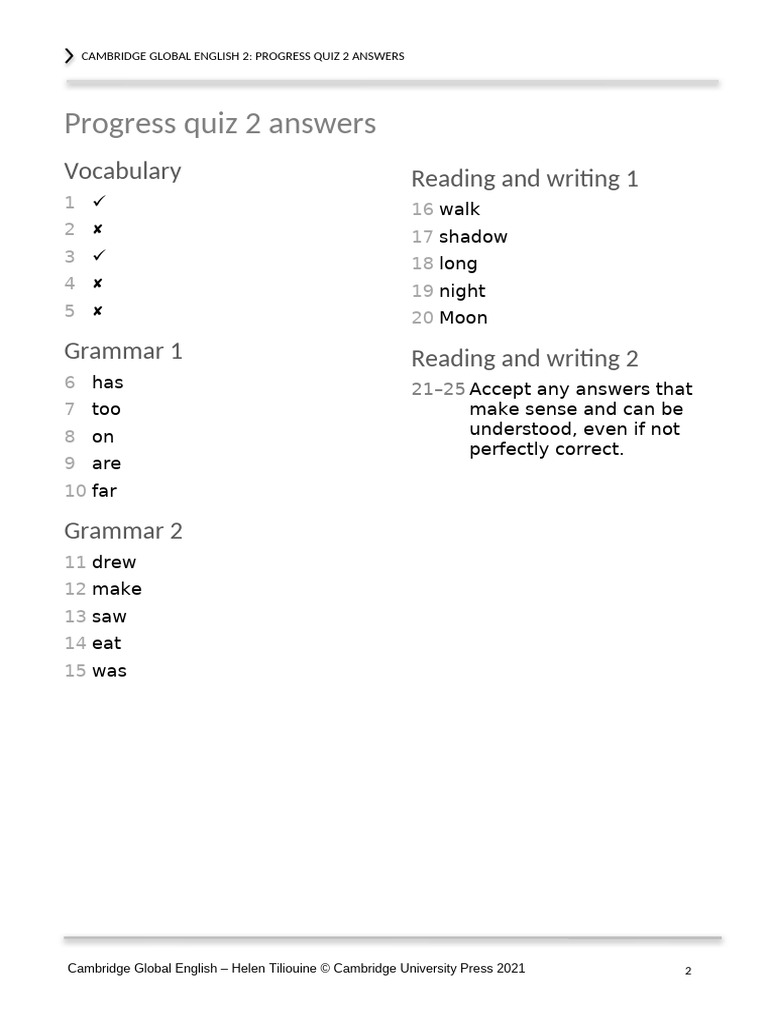 GE 2 Prog Quiz 2 Answers | PDF