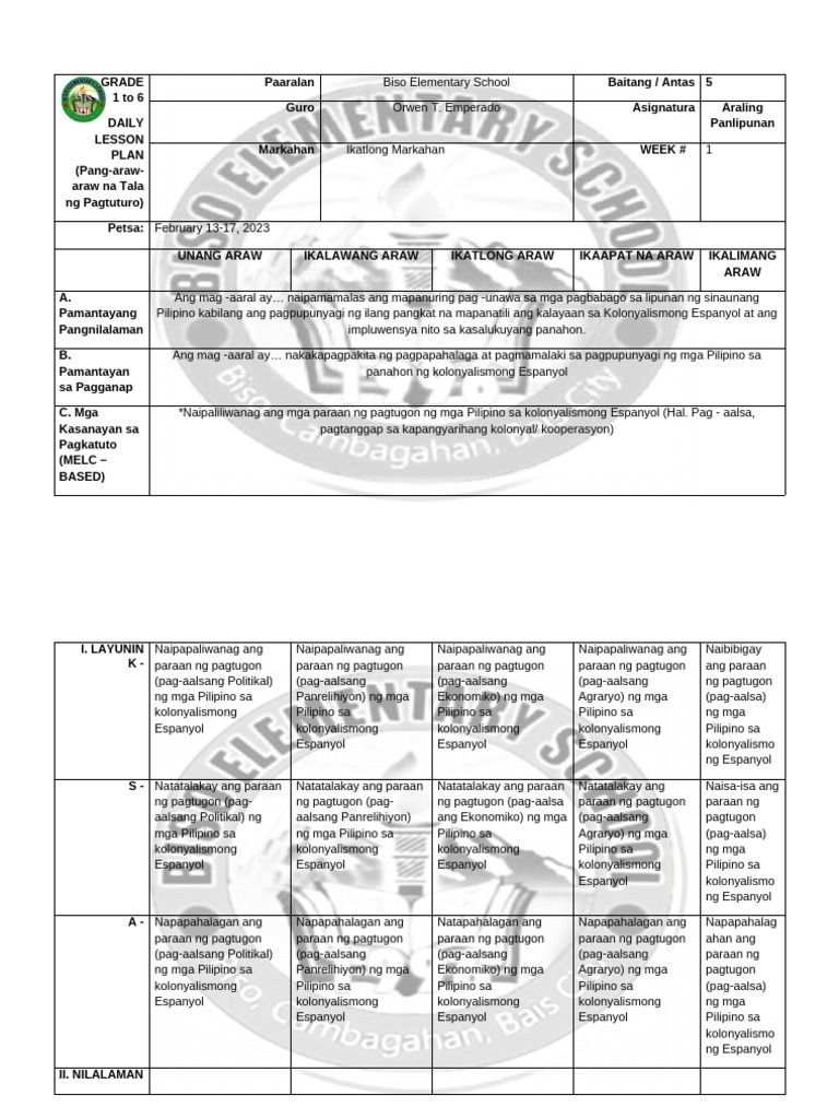 Cot 3 Ap | PDF