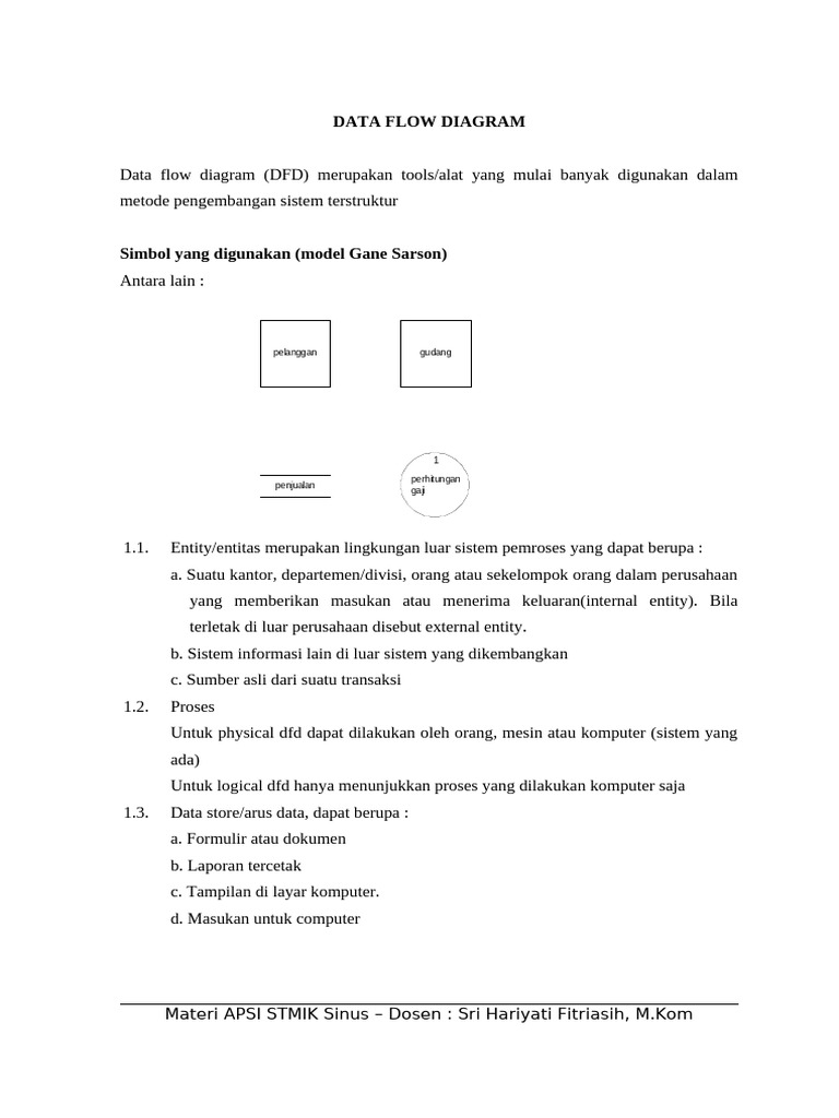 Panduan Lengkap Data Flow Diagram | PDF