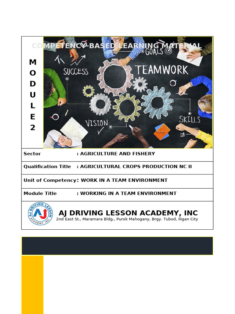 Work in A Team Environment | PDF | Occupational Burnout ...